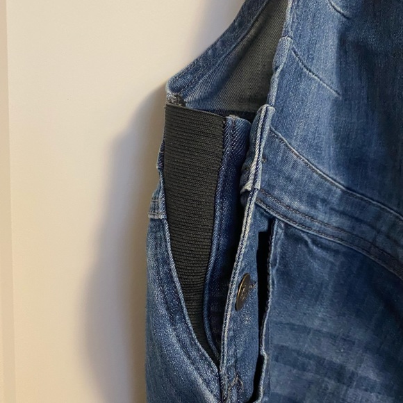 Thyme Maternity denim adjustable overalls sz Small - Picture 2 of 4